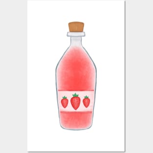 Strawberry Juice Lover Posters and Art